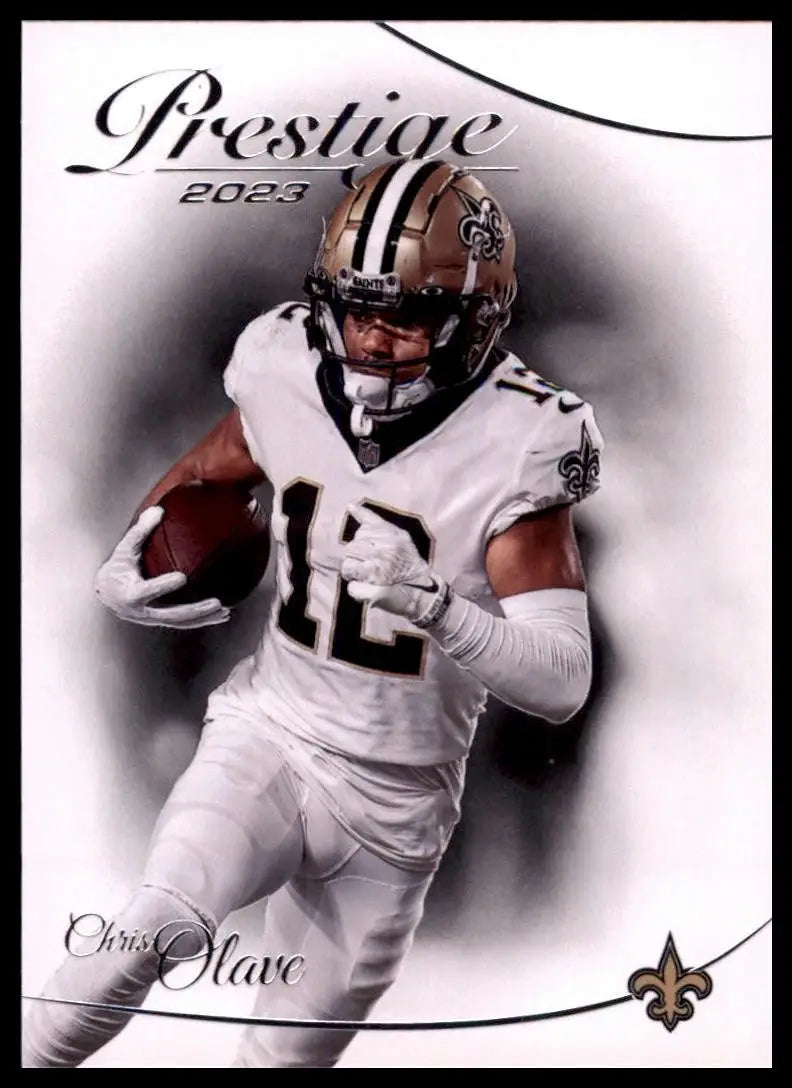 2023 Prestige Chris Olave New Orleans Saints football card in Panini NFL sports collection