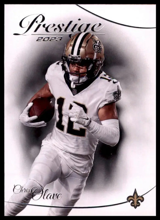 2023 Prestige Chris Olave New Orleans Saints football card in Panini NFL sports collection