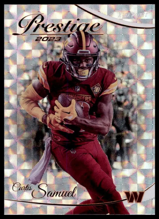 2023 Panini Prestige Hyper Curtis Samuel NFL football trading card Washington Commanders