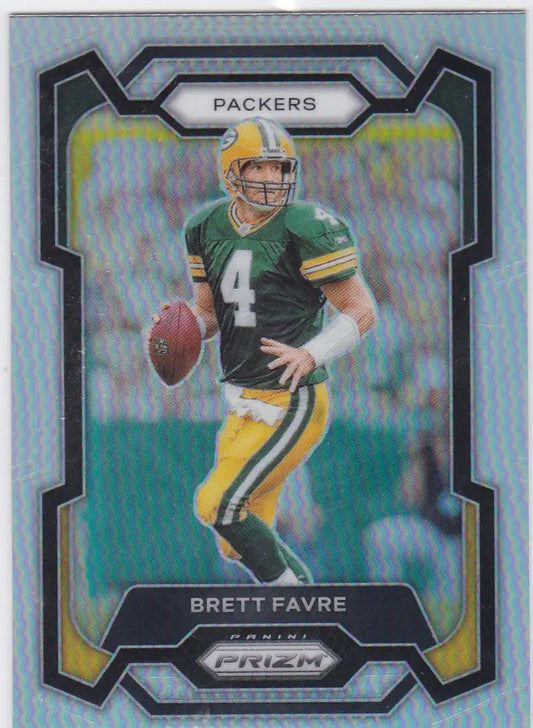 Brett Favre Green Bay Packers trading card from 2023 Panini Prizm series