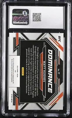 Graded Matt Hughes UFC trading card 2023 Panini Prizm UFC Matt Hughes CGC 10