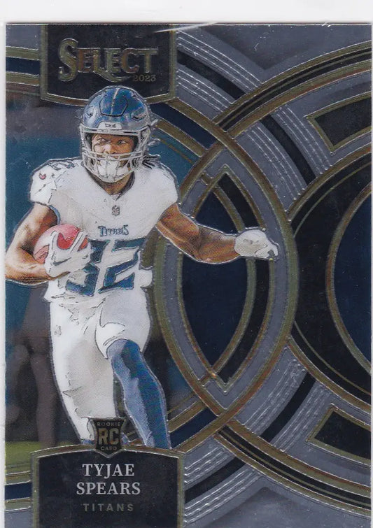 Tyjae Spears RC Tennessee Titans Panini Select 2023 rookie card image