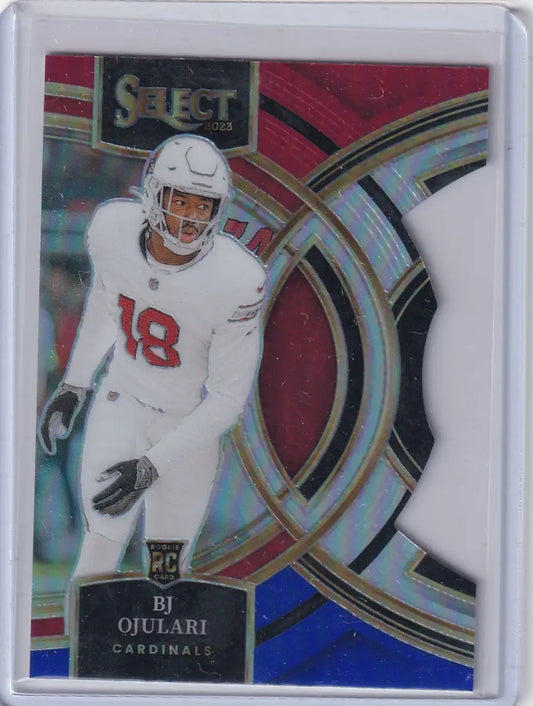 Panini Select Diecut football card of Arizona Cardinals player in white jersey #18