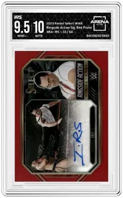 Graded Wrestling Trading Card from 2023 Panini Select WWE Ringside Auction Sig collection