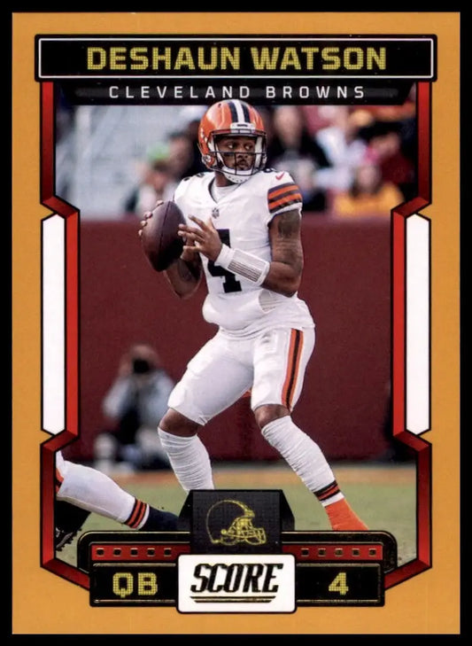 2023 Score Gold Deshaun Watson Cleveland Browns football card NFL Sports