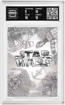 Graded Star Wars sketch card from 2023 Star Wars Global Art series featuring AT-AT Pilot
