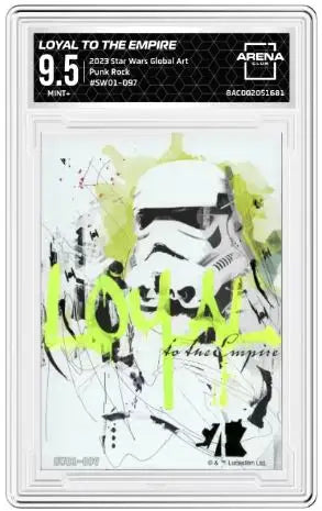Graded Star Wars trading card from 2023 Star Wars Global Art Punk Rock series