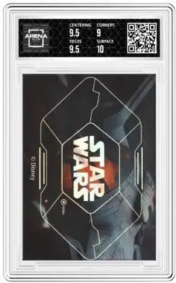 Graded Star Wars trading card featuring Capitan Phasma and Finn from Arena Club 2023