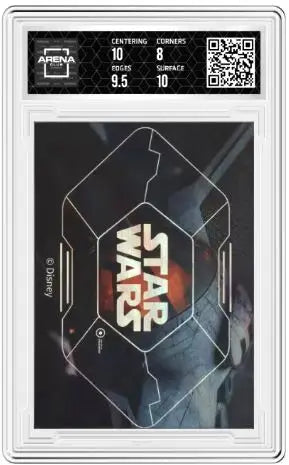 Graded Star Wars card featuring Poe Chewbacca from Arena Club 2023 Collection
