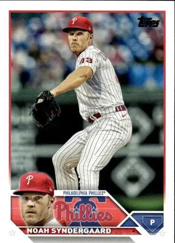 2023 Topps Noah Syndergaard baseball card with original gloss NM-MT Phillies ID 56791