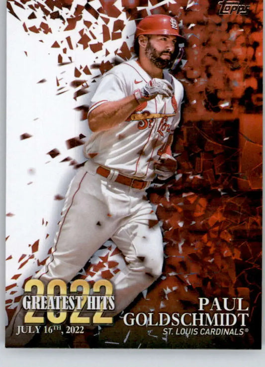Paul Goldschmidt St. Louis Cardinals baseball card from 2023 Topps Greatest Hits collection