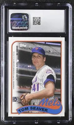 Graded Tom Seaver baseball card from 2023 Topps Archives Nolan Ryan series