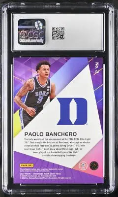 Graded Paolo Banchero basketball card from 2023 Topps Athletes Unlimited collection