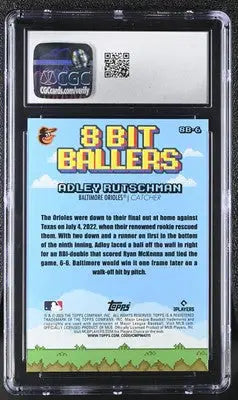 Graded Topps Big League Adley Rutschman baseball card 8-Bit Ballers CGC 10