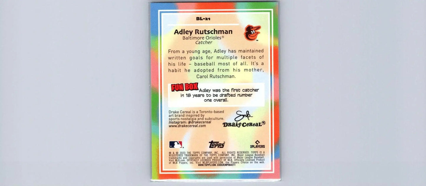 Adley Rutschman baseball card from 2023 Topps Big League #BL-21 Adley Rutschman Big Leaguers