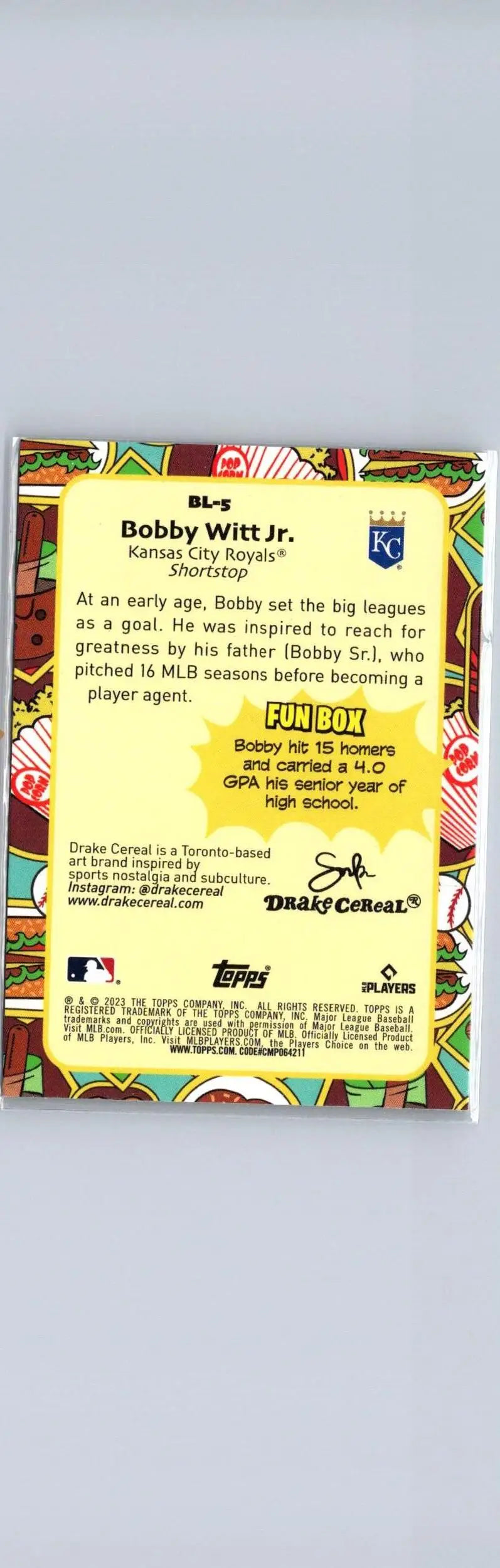 Bobby Witt Jr. 2023 Topps Big League #BL-5 Big Leaguers baseball card image