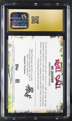 Graded Bo Jackson baseball card from 2023 Topps Big League Wild Style Edition CGC 10