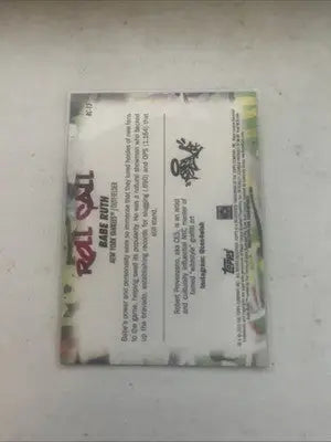 Babe Ruth card from 2023 Topps Big League Wildstyle Edition showcasing classic design