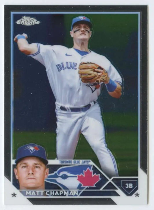 2023 Topps Chrome #158 Matt Chapman NM-MT Toronto Blue Jays Baseball Card image