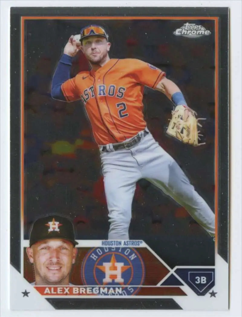 Alex Bregman 2023 Topps Chrome #205 Houston Astros Baseball Card for collectors