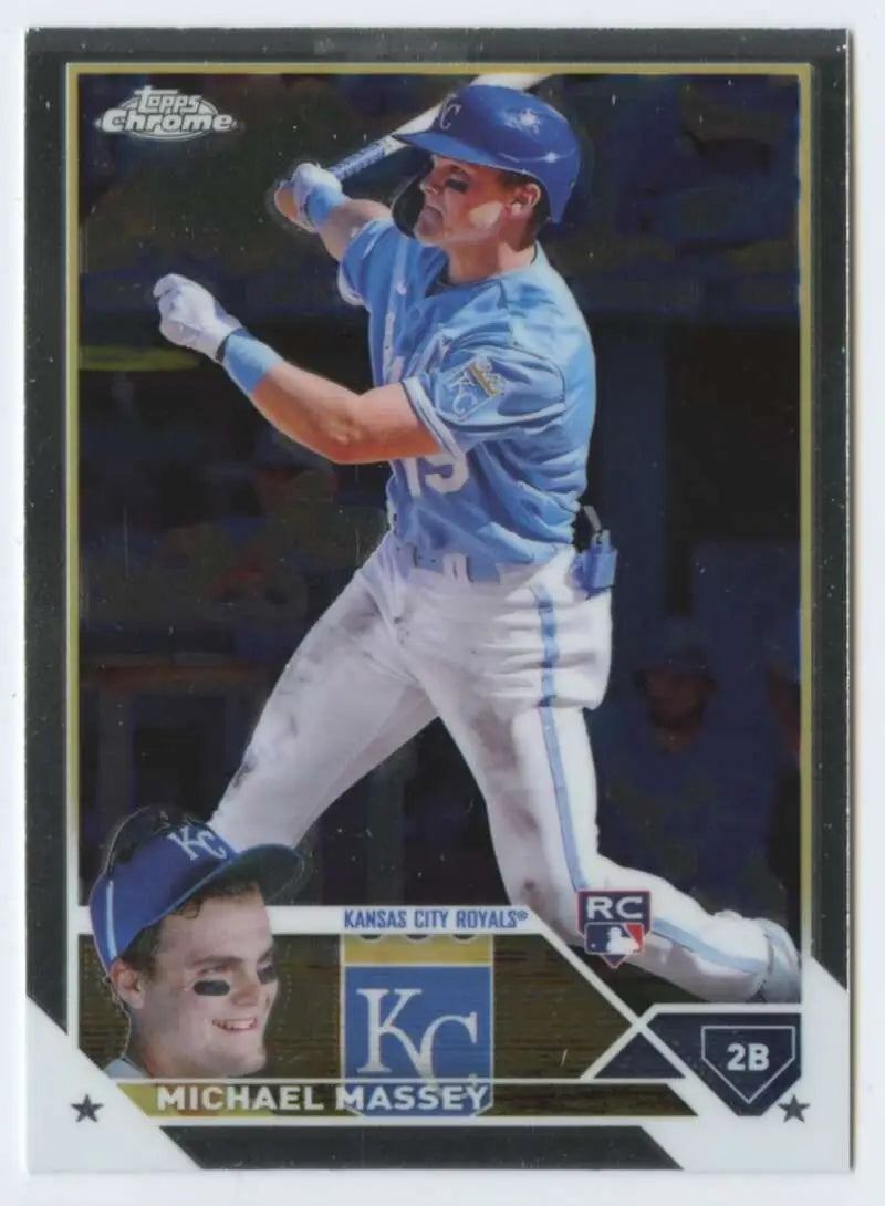 Michael Massey 2023 Topps Chrome #42 NM-MT RC Kansas City Royals Baseball Card