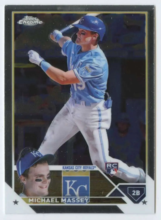 Michael Massey 2023 Topps Chrome #42 NM-MT RC Kansas City Royals Baseball Card