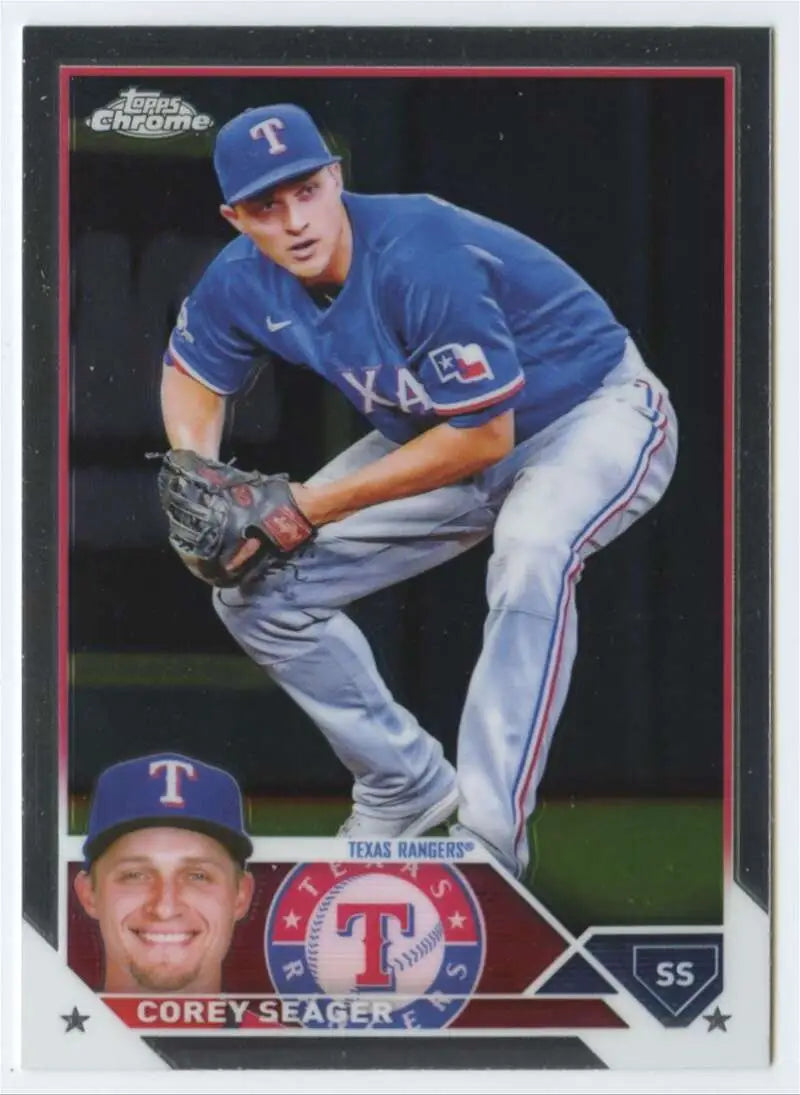 Corey Seager 2023 Topps Chrome #45 Baseball Card Texas Rangers NM-MT condition