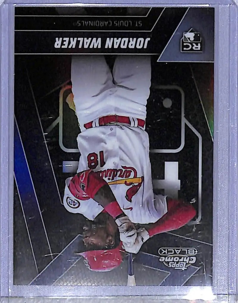 Jordan Walker 2023 Topps Chrome Black Image Variation baseball card St. Louis Cardinals