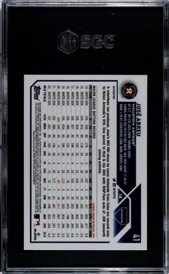Graded 2023 Topps Chrome Jose Abreu #41 Refractor Baseball Card SGC 10