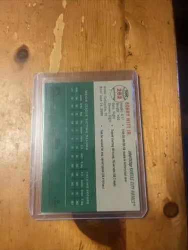 Bobby Witt Jr. baseball card from 2023 Topps Chrome Platinum Anniversary set