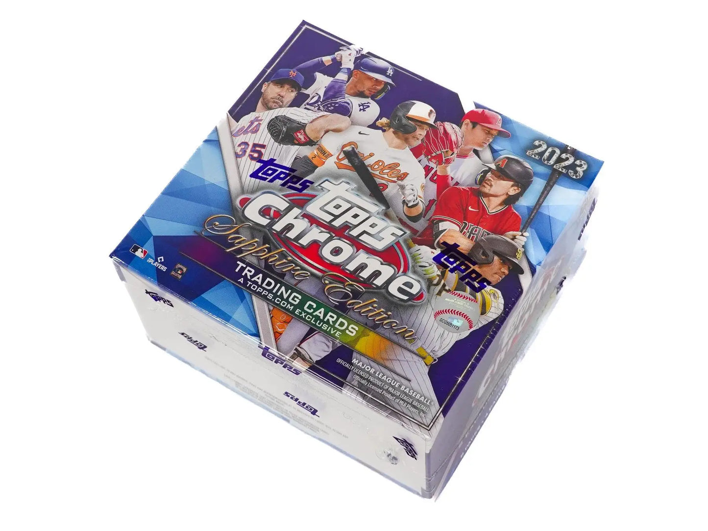 2023 Topps Chrome Sapphire Baseball Hobby Box with exclusive sapphire parallels image variations