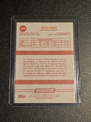 Bryce Young football card from 2023 Topps Composite series
