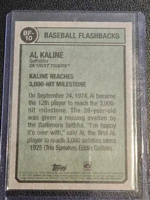 Al Kaline Baseball Card from 2023 Topps Heritage Kaline Baseball Flashbacks series