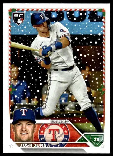 2023 Topps Holiday Josh Jung original gloss mint RC rookie baseball card near mint NM