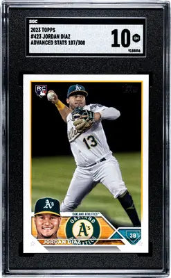 Graded Topps Jordan Diaz baseball card 2023 Topps Jordan Diaz #423 SGC 10