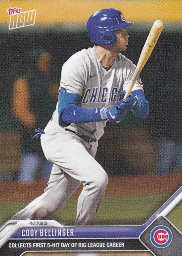 Cody Bellinger baseball card 2023 TOPPS NOW Chicago Cubs Bellinger Chicago Cubs