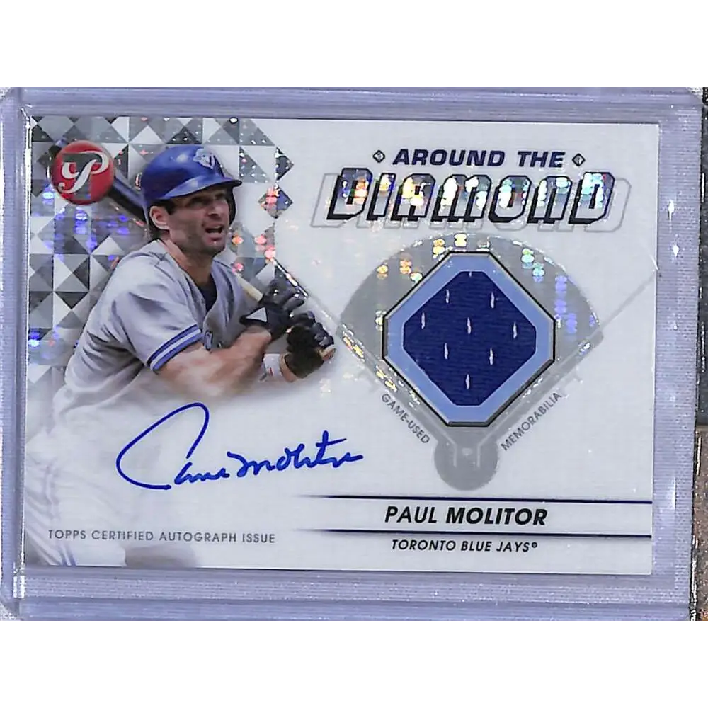 2023 Topps Pristine #ADR-PM Paul Molitor Around The Diamond Autograph Relic Pristine Refractor #/99 Baseball Card