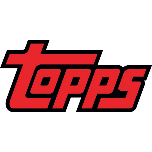 Red Topps logo with black outline representing 2023 Topps Series complete baseball set