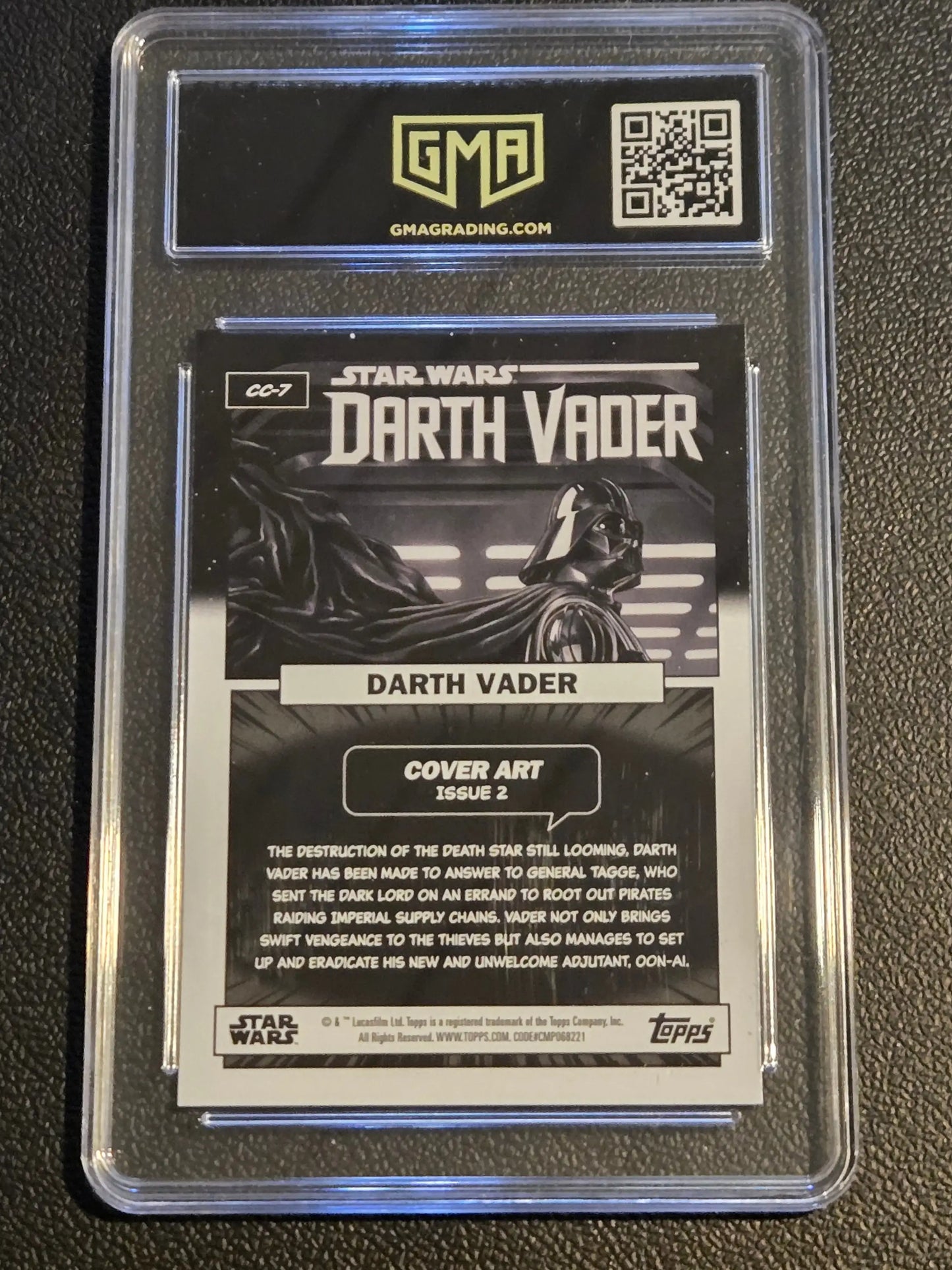 2023 Topps Star Wars #CC-7 Darth Vader #2 Comic Covers GMA 9