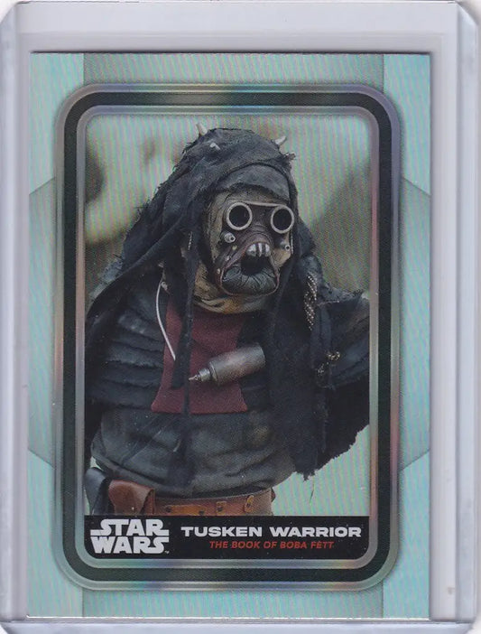 Topps Star Wars Flagship Rainbow Foil trading card of Tusken Warrior character