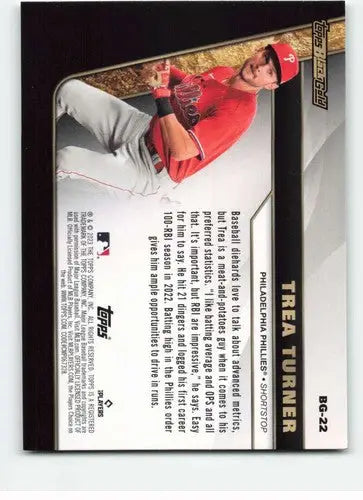 2023 Topps Update Series Black Gold #BG-22 Trea Turner NM-MT Phillies ID:63802 - Trading Cards
