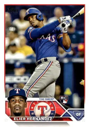 2023 Topps Update Series US304 Elier Hernandez baseball card with original gloss finish