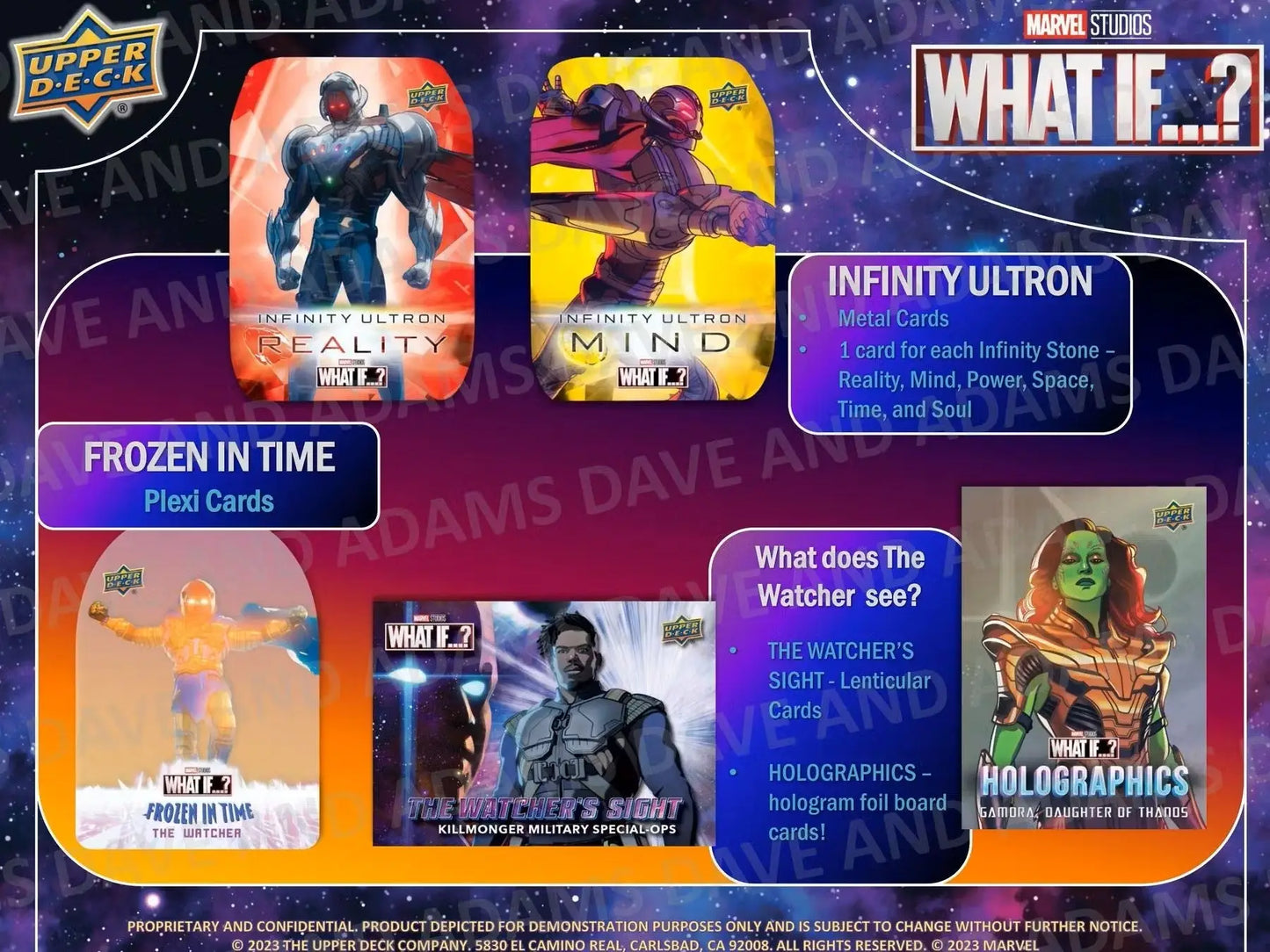 Marvel Studios What If? trading cards from the 2023 Upper Deck Hobby Box