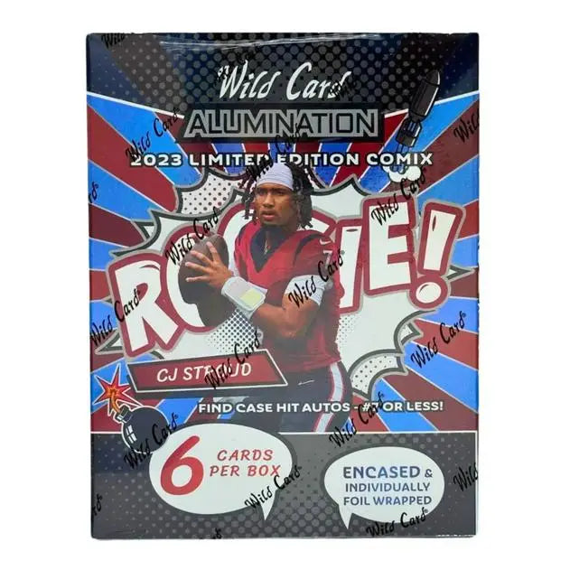 Wild Card Alumination 2023 Limited Edition Comix box featuring CJ Stroud Rookie Comix