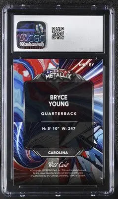 Bryce Young football card from 2023 Wild Card American Metallix American Metallix Bryce series