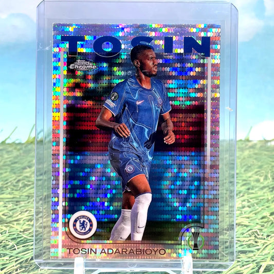 Tosin Adarabioyo Topps Chrome UEFA soccer card 2024-2025 Pulsar Refractor