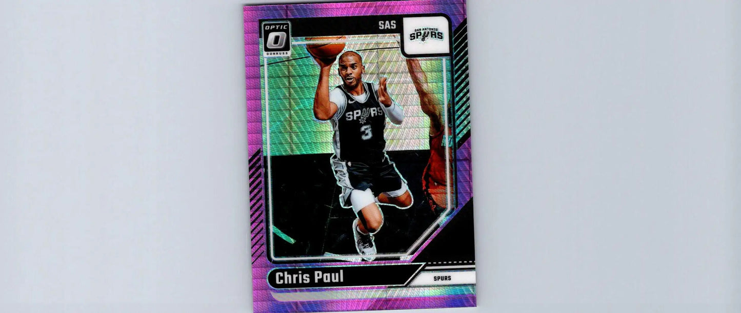 Chris Paul basketball trading card 2024-25 Donruss Optic Paul Hyper Pink
