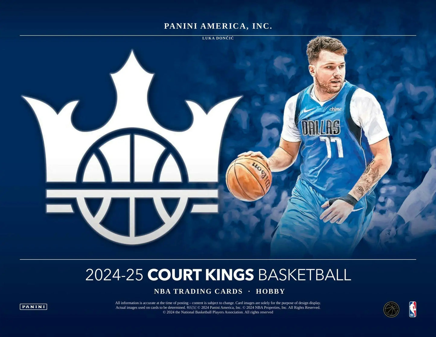 Basketball trading card featuring memorabilia and rookie jumbo swatches from 2024-25 Panini Court Kings