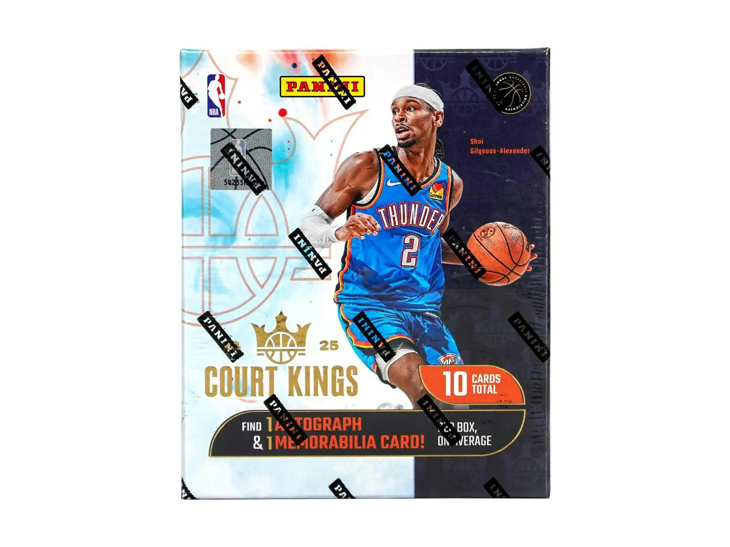 2024-25 Panini Court Kings Basketball Hobby Box with memorabilia card and rookie jumbo swatches