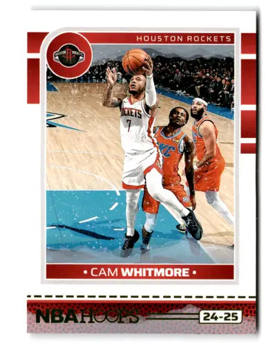 Cam Whitmore basketball card from Panini Hoops Winter 2024-25 Rockets set